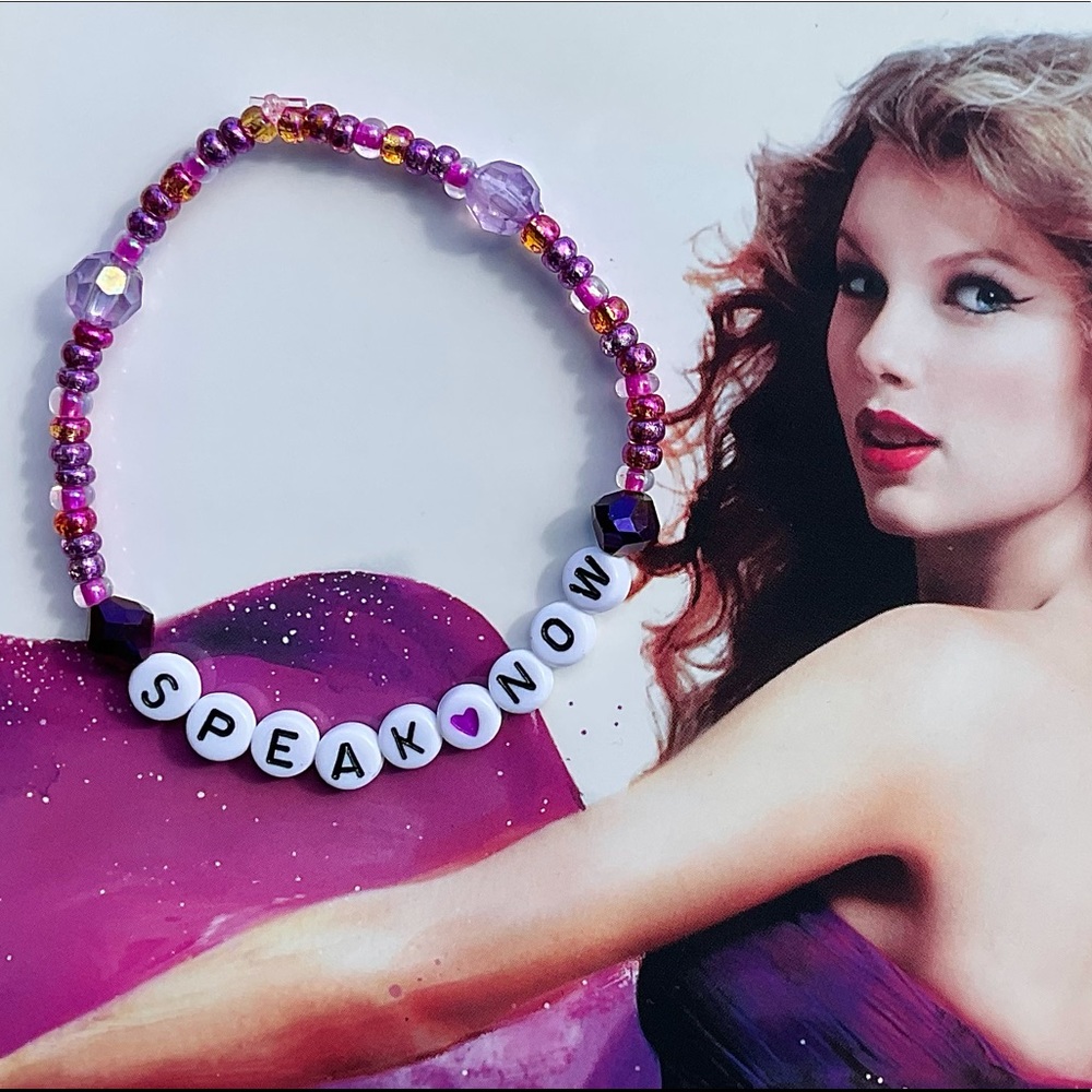 Taylor Swift Speak Now Handmade Bracelet
